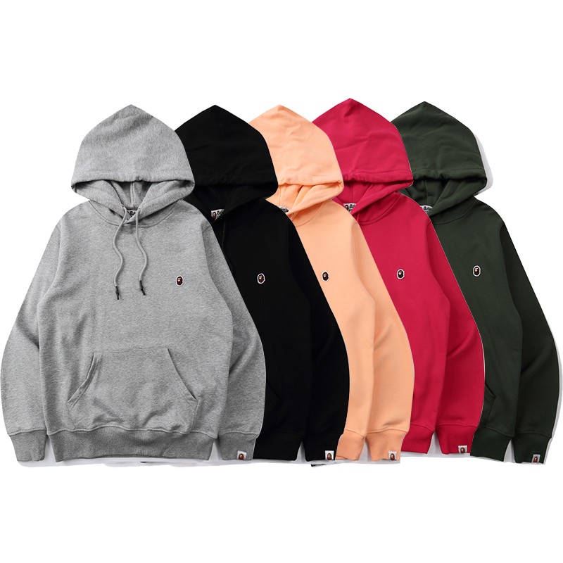 Bape Hoodie 5 Colors Grey Black Orange Red Green M~3XL B51XC822